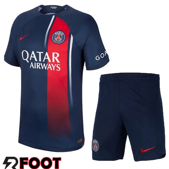 Plus Beau Ensemble Maillot Paris PSG Domicile Shorts 23 24 Pas Cher