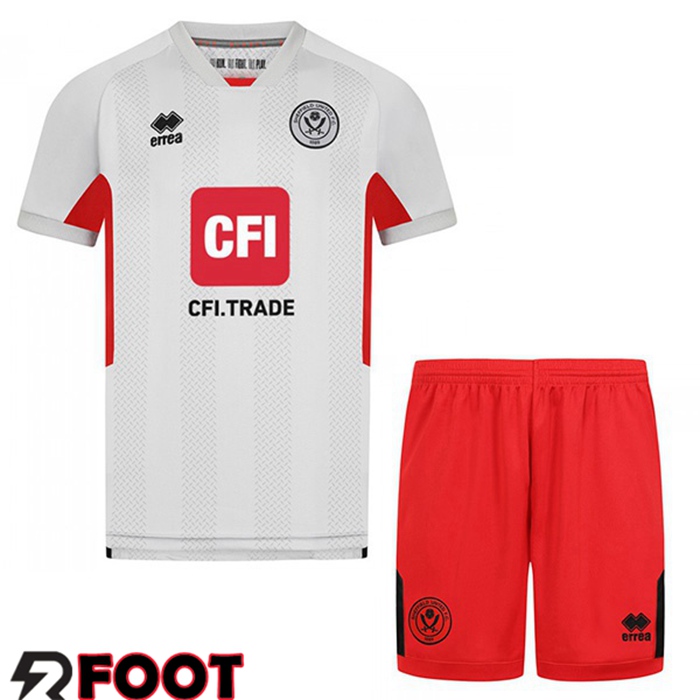 Vente Maillot Sheffield United Enfant Third Gris Pas Cher